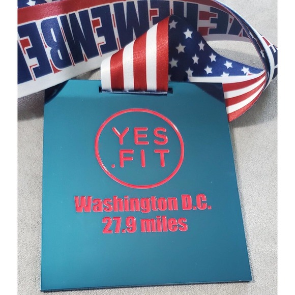 Yes.Fit - We Remember Hero 27.9 Miles Fitness Medal - Add to Your Collection - Picture 2 of 2